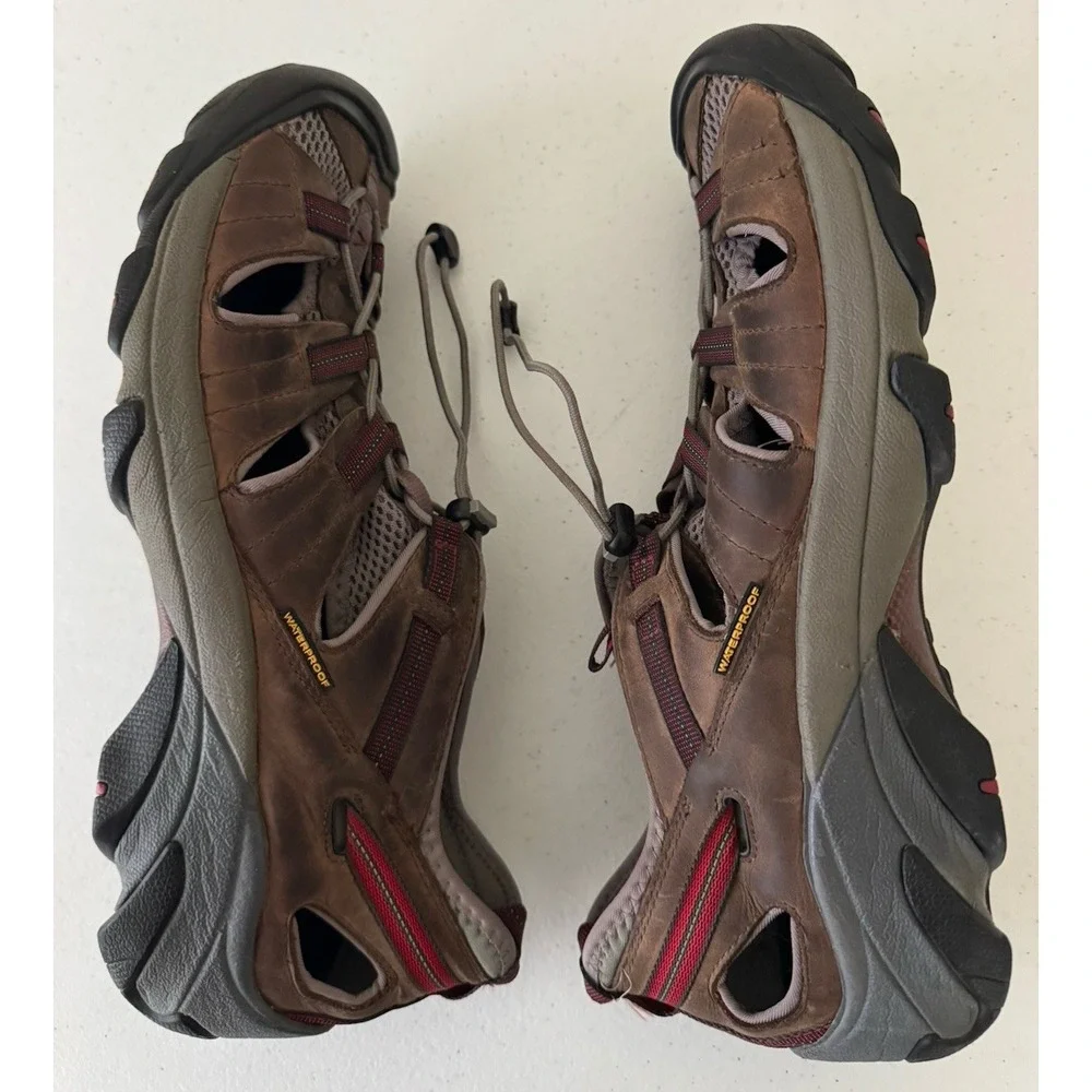 KEEN ARROYO II Men's 14 M Waterproof Brown Leather Water Shoes Sandals
